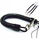 Metal Key Chain Retractable Clip Ring Stretchy Coil Spring S L0Z0 Keyring N4Y0