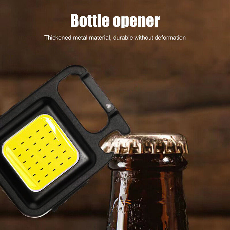 #A COB LED Mini Flashlight Keychain Camping Survival 400lm Waterproof Lamp Torch