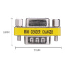 2pcs 15pin VGA Male to Female Adapter Gender Changer Couplers Extenders