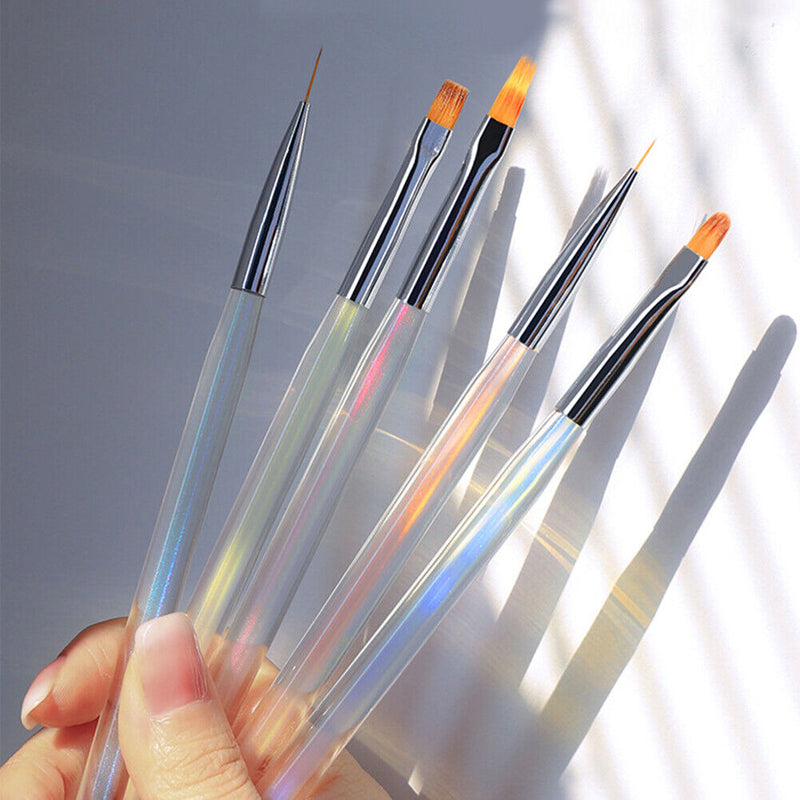 Manicure Gel Brush Macaron Liquid Powder Carving Nail Gel Brush Light Therapy