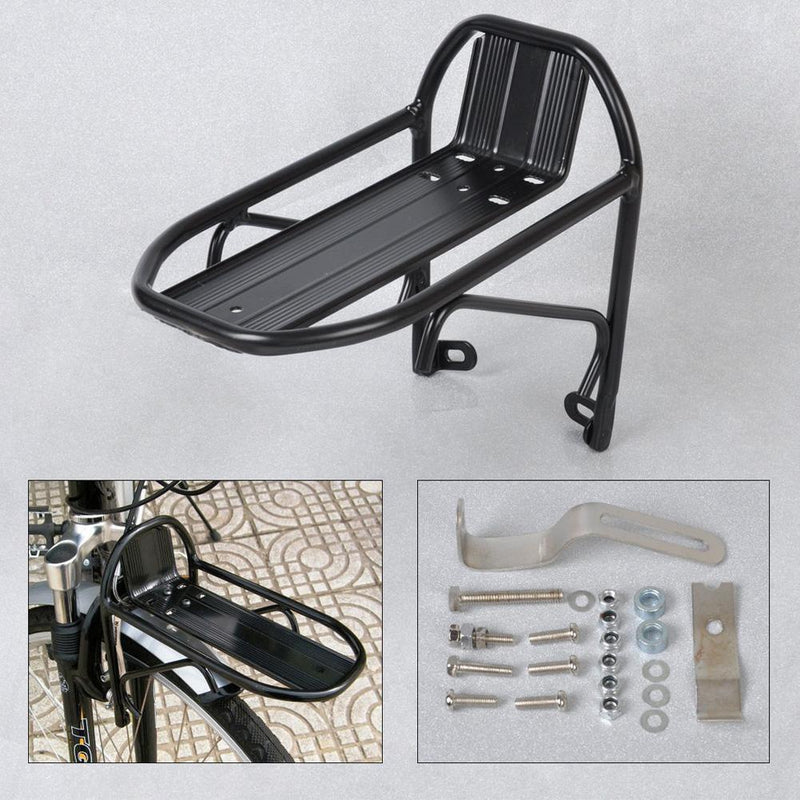 Aluminum Alloy Bike Bicycle Front Rack Luggage Shelf Carrier Panniers Bracket