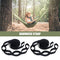 2pcs Reinforced Polyester Hammock Straps Kit Hammocks Hanging Rope (Orange)