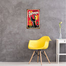 Home Weatherproof Retro Chic Spanner Sign Iron Painting Wall Drawing Templates