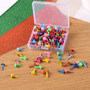 200pcs Scrapbook Embellishment Fastener Brad DIY Metal Craft Decor Accessories