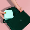 Travel Portable Zipper Mini Jewelry Box Ring Pendant Necklace Earrings Holder
