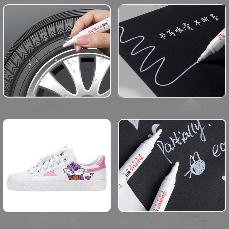 Diary Tire Painting Oily Waterproof Marker Pen Gel Pencil Graffiti Pens
