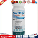 50pcs Swimming Pool Test Strips for Chlorine pH Cyanuric Acid (6 in 1)