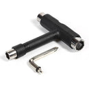 T-Type Skateboard Tool Socket Wrench Kick Scooter Tensioner Hand Tools Black