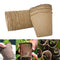 50pcs Round Paper Pulp Peat Flower Pot Plant Flower Biodegradable Nursery Cups