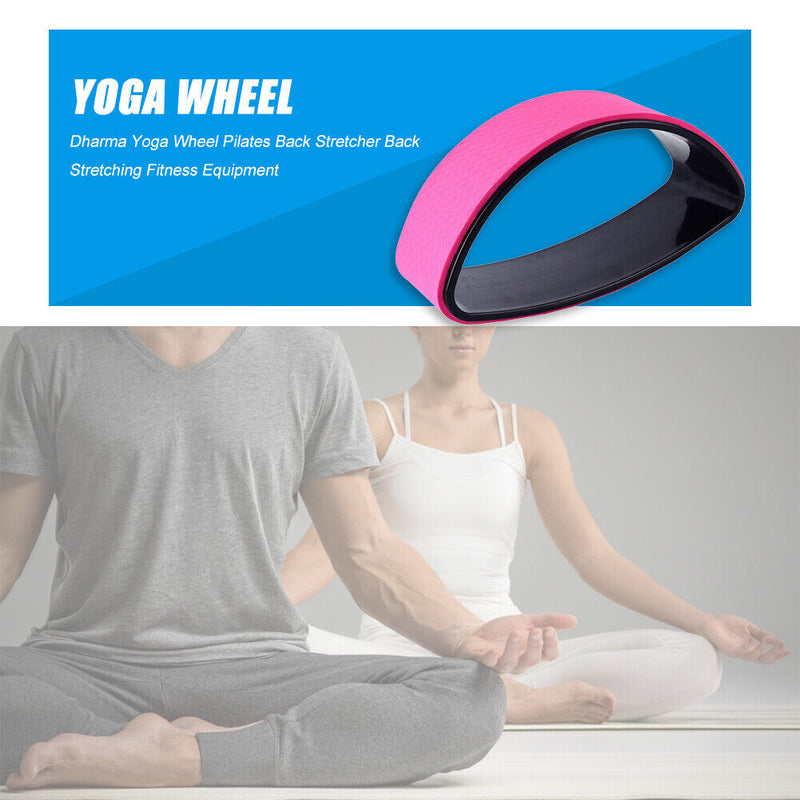 Yoga Prop Wheel Dharma Pilates Back Stretching Fitness Equipment for Beginner