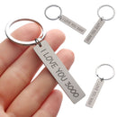 Wife Husband Gift Jewelry Keyfob Key Ring Car Pendant I Love You 3000 Keyring
