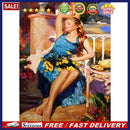 Canvas Digital Oil Picture Woman Bathing Sun Paint by Number Home Picture Decor