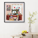 5D DIY Full Drill Diamond Painting Sewing Machine Embroidery Mosaic Needlew