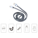 1.2M 2.4A Micro USB TPE Quick Charging Cable for Android(Gray)