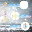 #A Crystal Wind Chime Butterfly Moth Prism Windbell Pendant Bedroom Decorations