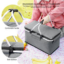 Outdoor Picnic Pouch Basket Large Capacity Folding Travel Camping Storage Box