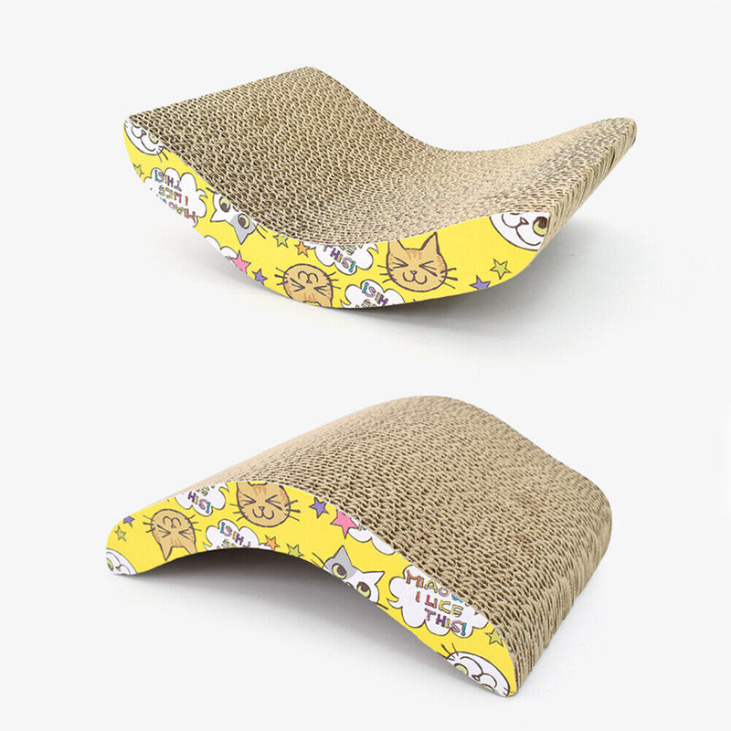 Corrugated Paper Cat Scratcher Grinding Nails Kitten Scratching Bed Pad Tra