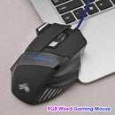 7-Color Backlight 5500 DPI Adjustable USB Wired Optical Mice for PC Gaming Mouse