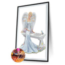 5D Diy Diamond Painting Angel Lady Special-shape Partial Drill Mosaic Wall Ar