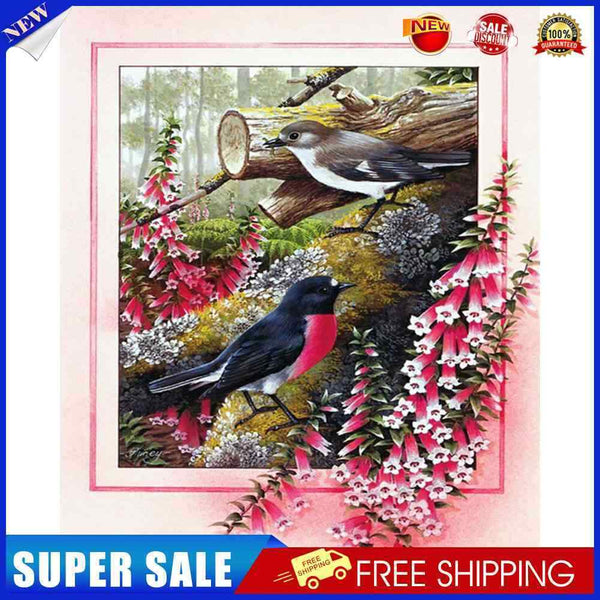 #A Flower Bird Oil Paint By Numbers Kit DIY Drawing Picture for Adults Home Deco