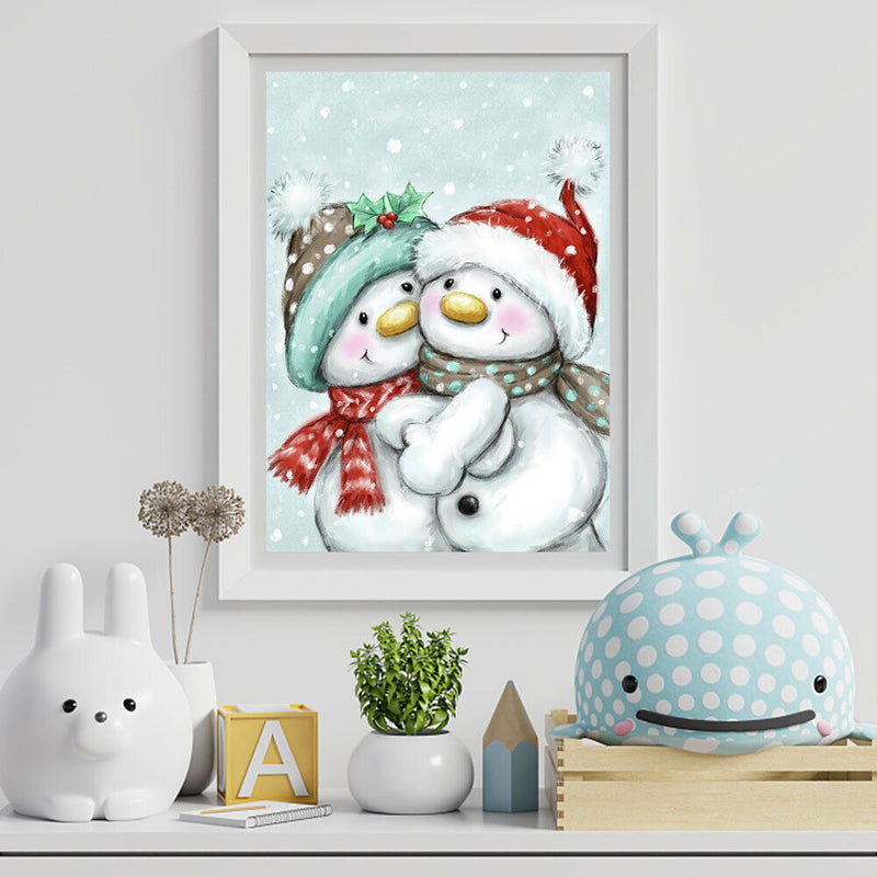 Snowman 5D DIY Diamond Painting Kits Full Round Drill Wall Decor Craft (A5726