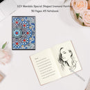 DIY Mandala Special Shaped Diamond Painting 50 Pages A5 Office Notebook Not