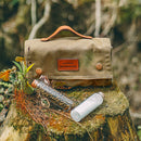 Travel Bags Storing Seasoning Bottles Silica Glass Bottle (Sand Color) Newly