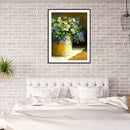 Flowers Oil Paint By Numbers Kits for Adults Children Hand Painted Wall Art Vase