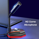 Desktop Capacitive M2 RGB Noise Reduction Computer Live Microphone (USB