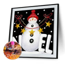 Diamond Painting Christmas Round Rhinestone Wall Picture Decor
