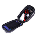 Bike Front Frame Touch Screen Waterproof Phone Bag Top Tube Pannier (Black)