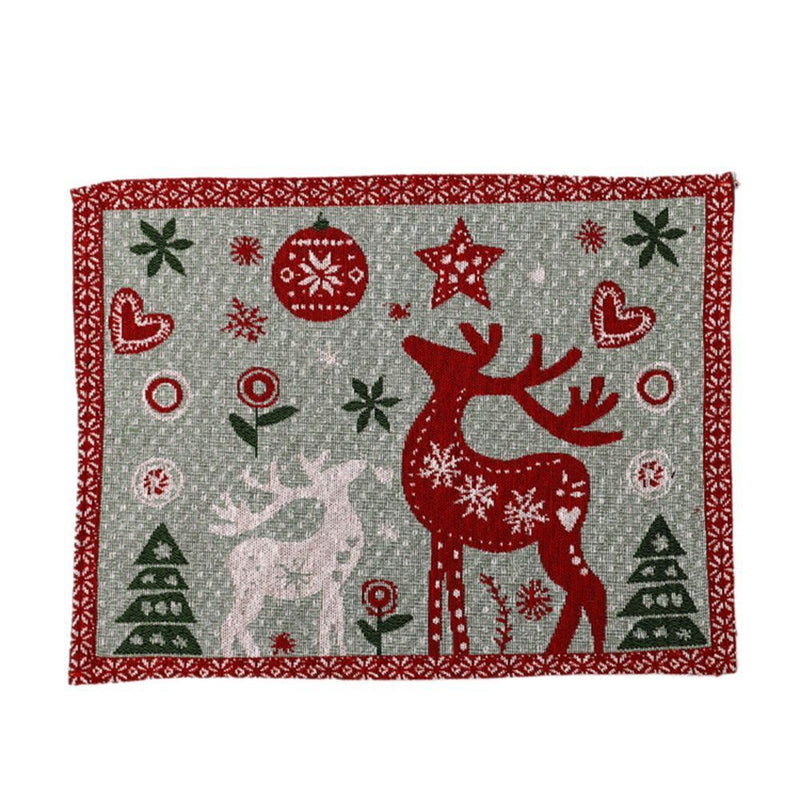 Woven Plate Mats Placemat Ornament Christmas Placemat Christmas Table Mats