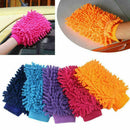 1xCar Wash Washing Microfiber Chenille Mitt Auto Cleaning Dust Glove Washer Q7O7