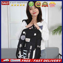 Casual Backpack Large-capacity School Backpacks Pompom Bookbag for Teen Boy Girl