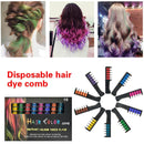 10Hair Color Chalks Crayons Disposable Hair Dye Comb Temporary Hair Dyeing~