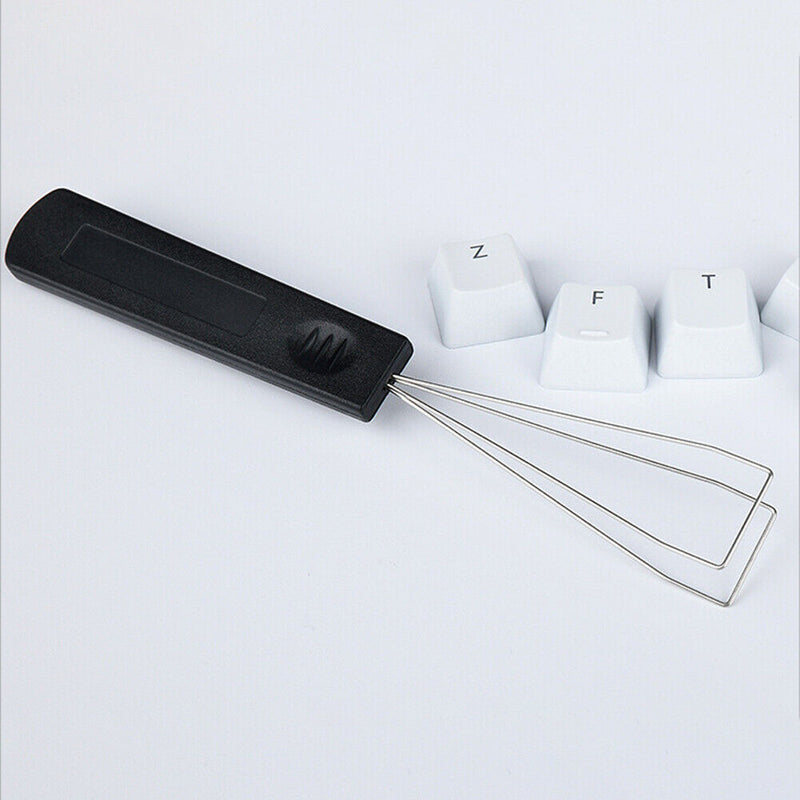 2 in 1 Mechanical Keyboard Key Cap Puller Keycap Shaft Remover Tool (Black)