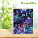 5D DIY Full Drill Diamond Painting Night Sky Cross Stitch Kit Bedroom Wall Decor