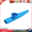 Metal Kazoos Musical Woodwind Instrument Mouth Flutes for Beginner (Blue) Newly