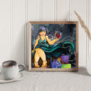 Handmade DIY Full Round Drill Diamond Painting 5D Busty Woman Poster Kit