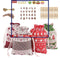 Christmas Burlap Bags with Drawstring Packaging Burlap Pouches Xmas Gift Bags