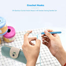 Soft Handle Crochet Hooks Set Aluminum Ergonomic Knit Needles Sewing Accessories