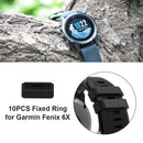 10pcs Silicone Watch Strap Keeper Loop Holder Retainer Ring for Garmin Fenix