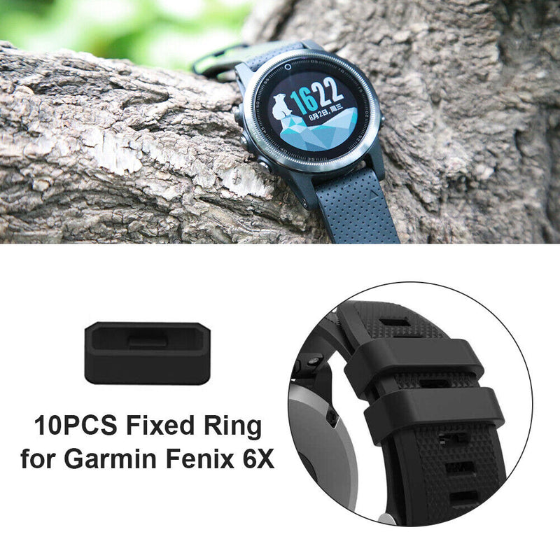 10pcs Silicone Watch Strap Keeper Loop Holder Retainer Ring for