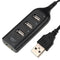 USB Hub 5Mbps High Speed Multi USB 2.0 Adapter 4 Port Splitter (Black)