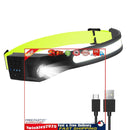 1pcs Wave Sensing COB Headlights Adjustable Headband Night Work Suitable Newly