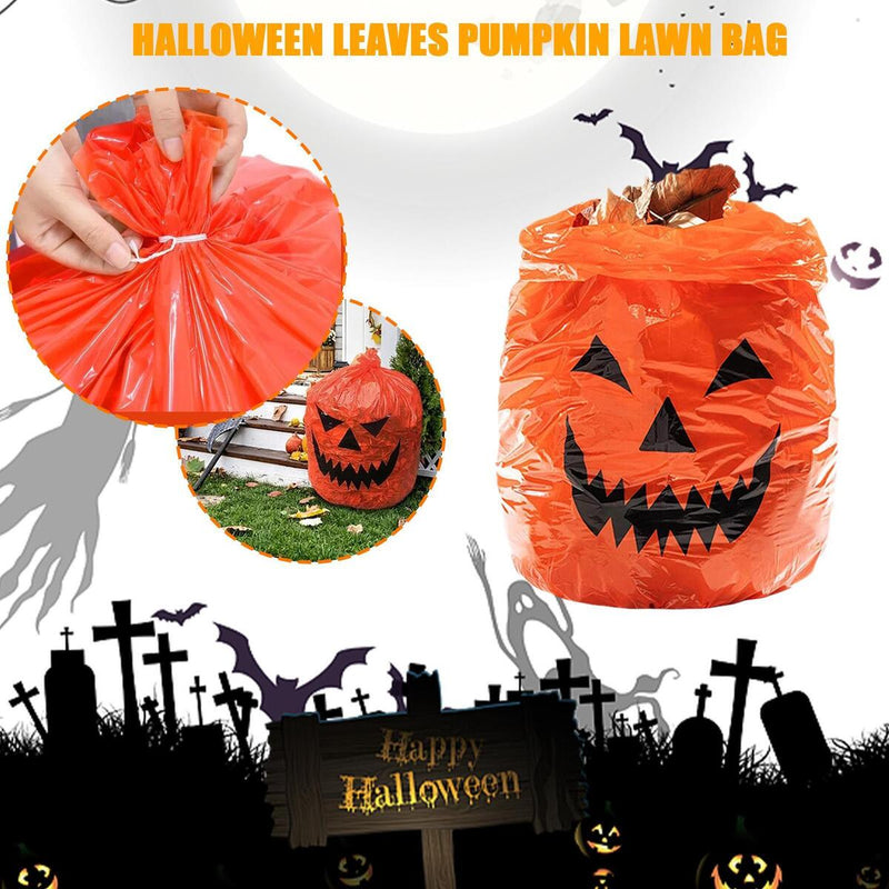 Halloween-Kürbisbeutel-Rasendekorationen im Freien, große Kürbisblattbeutel.