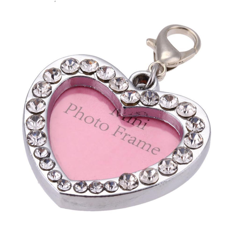 Pet Dog Love Heart Shaped Name Card Anti Lost Dog ID Address Name Label Tag