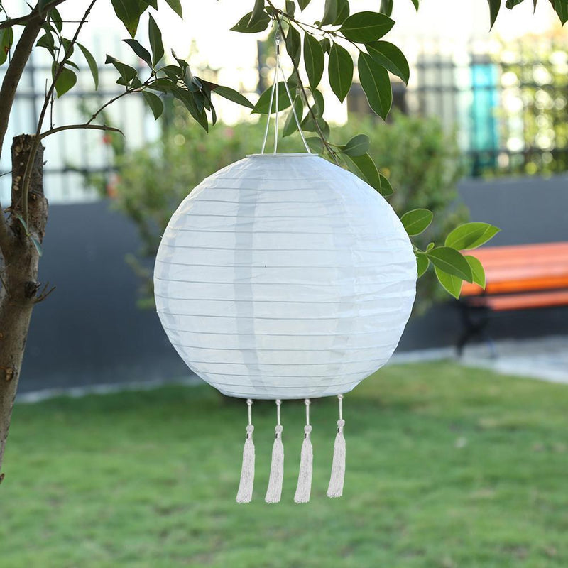 LED Round Solar Decorative Lantern Hanging Garden Yard Lighting (Champagne)