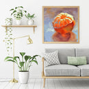 Oil Paint By Numbers Orange Frameless Picture Craft Kit for Home Living Room