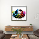 Diamond Painting Hand Hold Football Full Round Drill Picture of Rhinestone Kit
